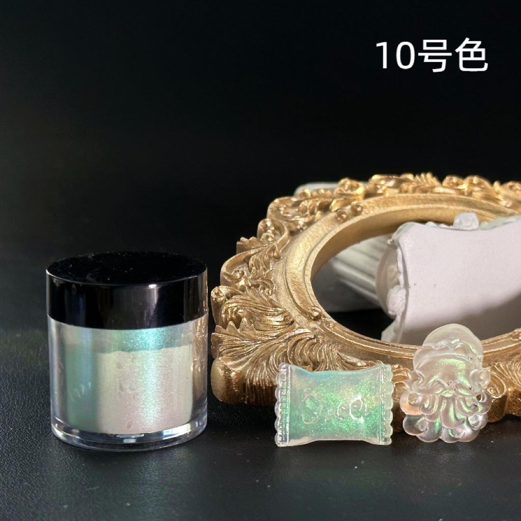 5 г/кор. Пудра для ногтей Aurora, жемчужный блеск для ногтей, эффект неоновой пыли, хромированный дизайн ногтей, Русалка, Радуга AB, цветная пудра, украшение