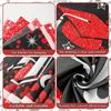 Black and Red Graduation Banner, Large Graduation Decorations Class of 2026 Congrats Grad Hanging Banner Yard Sign 118"x 24" for Indoor Outdoor 2026