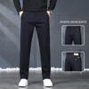 2024 Новые осенне-зимние повседневные брюки из чистого хлопка высшего качества для мужчин, деловые прямые свободные модные брюки, универсальные брюки