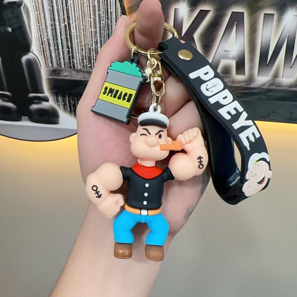 Брелок Моряк Попай Popeye the Sailor для детей на ключи сумку игрушка 7 см