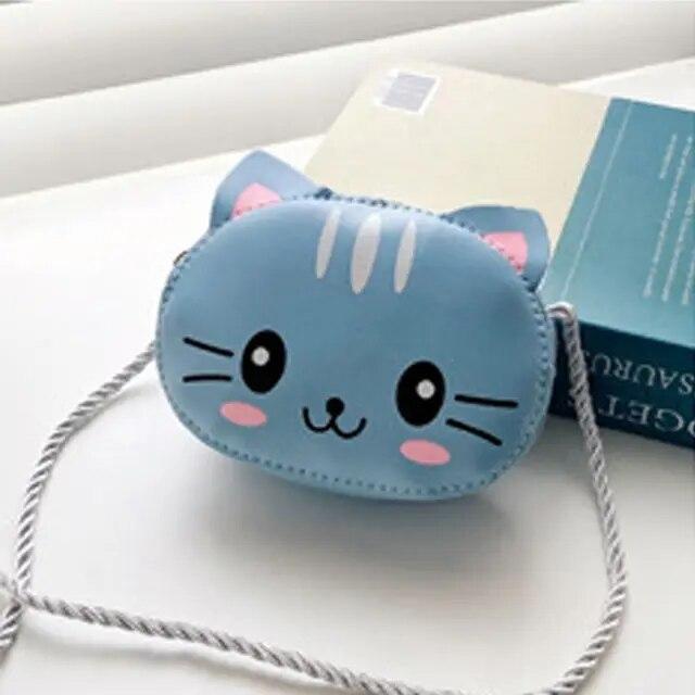 Coin Purses Cartoon Kids Baby Girls Boys Animal Rabbit Bear Handbags PU Leather Cute Crossbody Bags