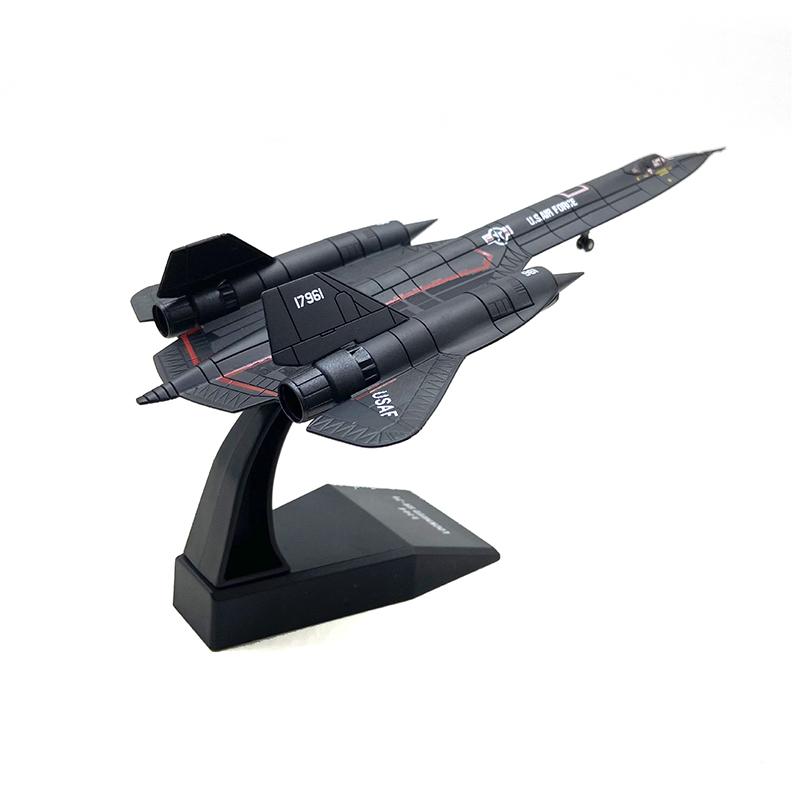 Масштаб 1/144 Самолет-разведчик ВВС США SR-71 Blackbird Модель из сплава Литая модель самолета