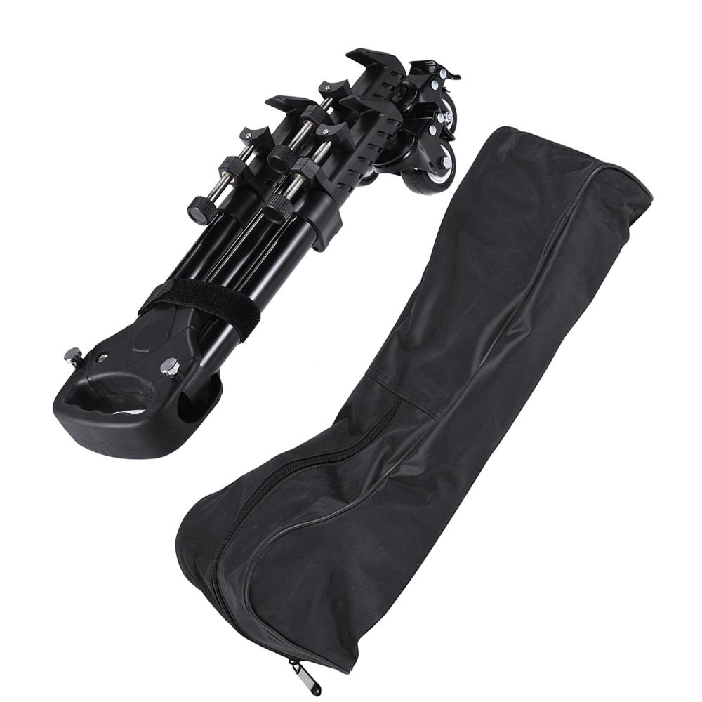 VX 600 Pro 3 Колеса Штатива Шкив Универсальный Складной Штатив для Камеры Основание Стойка с Нейлоновой Сумкой для Переноски Макс. Нагрузка 20 кг