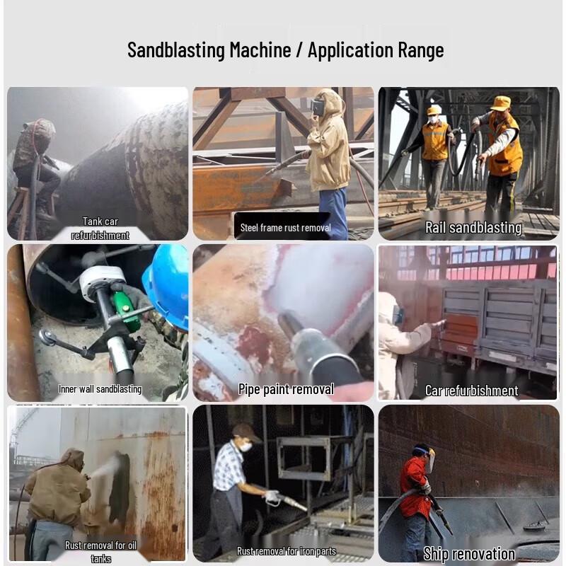 Portable Automatic Valve Sandblasting Machine CN plug (adapter included)