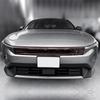 2PCS Carbon Fiber ABS Plastic Hood Grille Front Bumper Mesh Decorative StripTrim For Kia K4 2024-2026 Car Exterior Accessories
