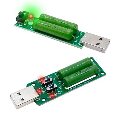 USB Резистор DC электронная нагрузка 2 переключателя регулируемый ток 5В 1А/2А/3А емкость батареи напряжение разряд сопротивление тестер