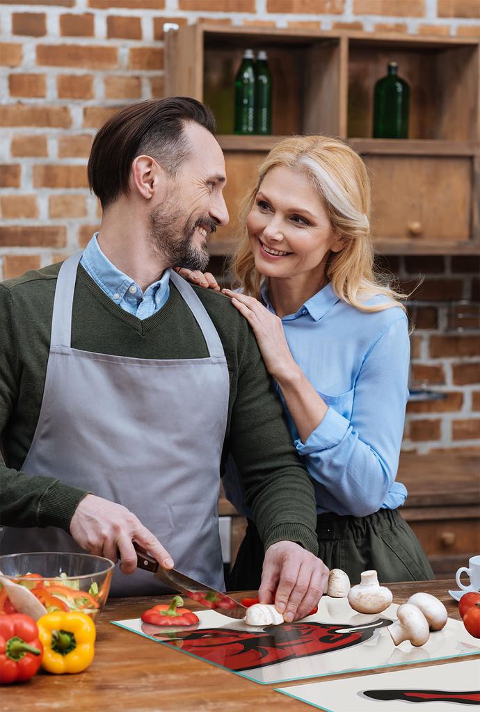SZKLANA PŁYTA OCHRONNA NA KUCHENKĘ 70x52 BYK