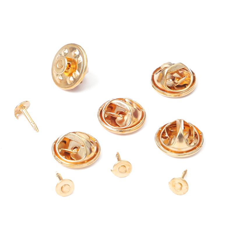 30 компл./пакет, держатель для бейджа, застежка-бабочка, булавка на спине, брошь, крышка для ухода за клатчем, завязка для ногтей, задние пробки, родиевые ювелирные изделия, фурнитура