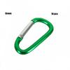 7-colors Aluminium Safety Camping Hiking Hook Buckle Keychain Climbing Buckles Alloy Carabiner