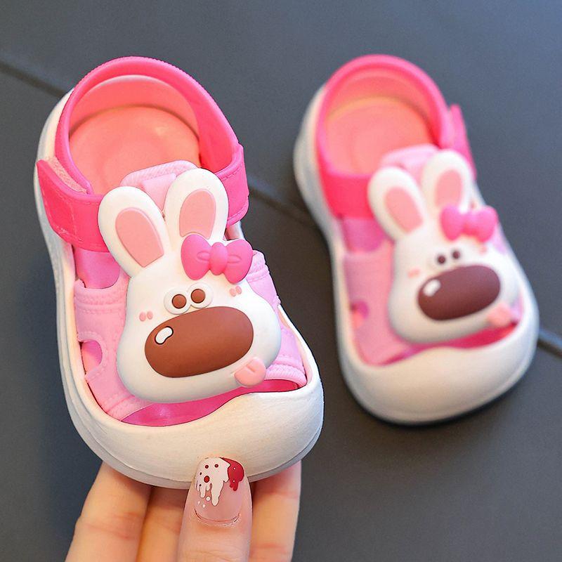 New style toddler shoes for boys and girls, baby shoes with covered toes0-3Anti-slip, anti-collision soft-soled outdoor sandals