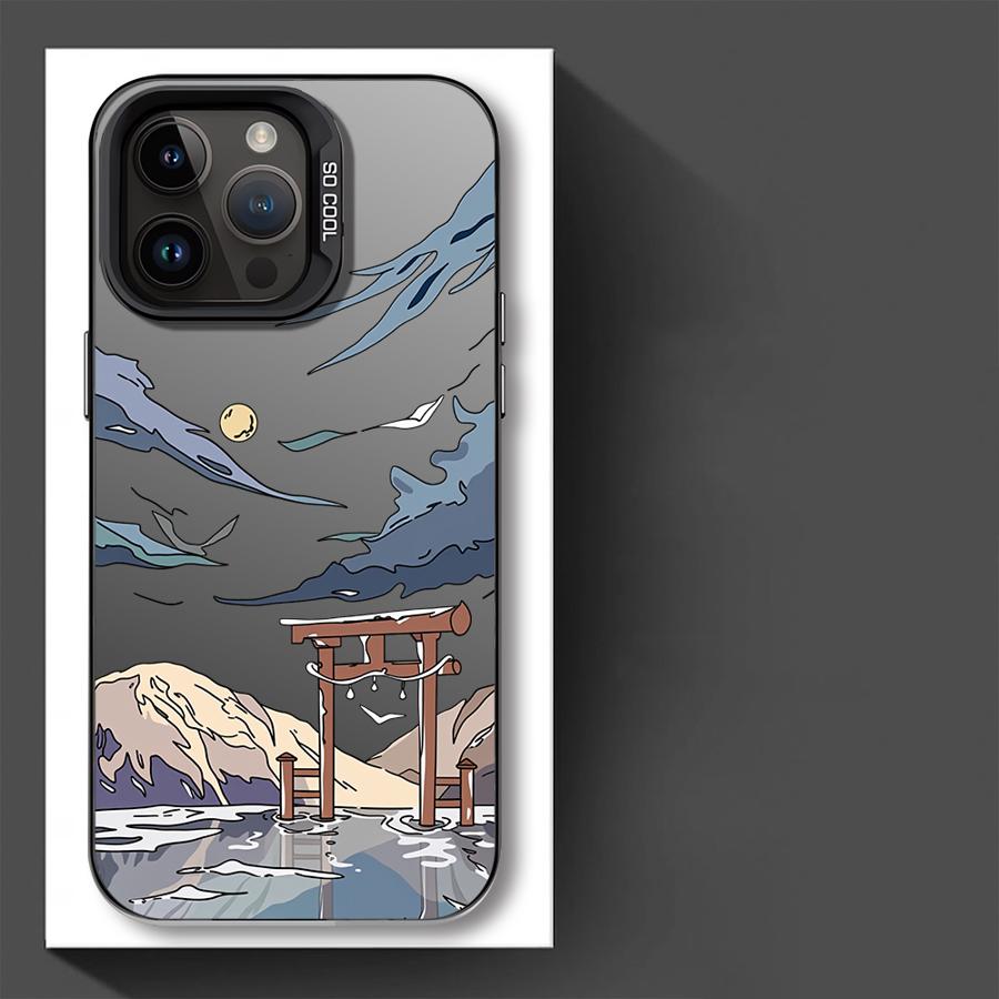 Чехол для iPhone 17 Pro Max 12 Pro Air 16 11 14 Plus 15 13 Чехол для телефона Мультяшный Аниме Пейзаж