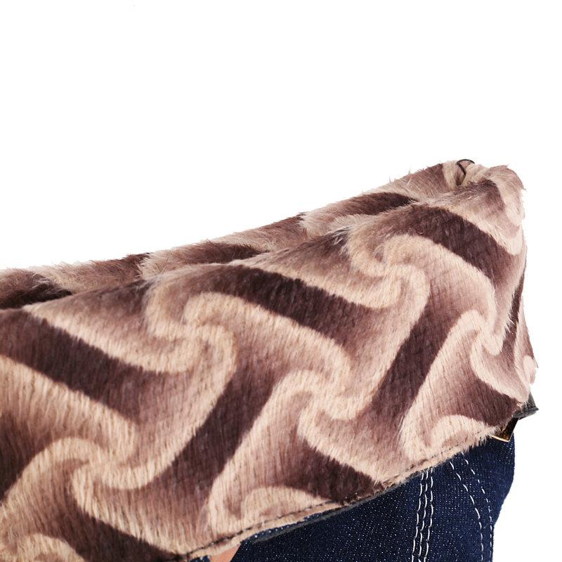 Женские полусапоги, джинсовая обувь, туфли на высоком каблуке, женские сапоги до середины икры