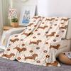 1pc Dachshund Donut Lightweight Flannel Blanket, Comfortable and Warm Blanket, for Office and Camping Sofa Bed109