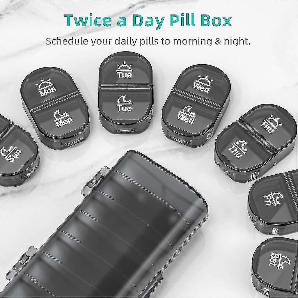 Pill Izer 2 A Day, Poho Am Pm Pill Box 7 Day With 7 Attachable