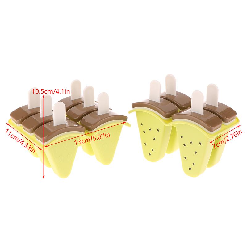 Ice Cream Mold With Cover Watermelon Shape Mold Diy Homemade Ice Popsicle Mould Frozen Juice Milk Kitchen Ice Cream Make Tools