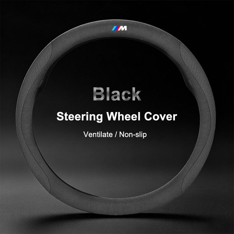Для BMW M3 M4 M5 E36 E39 E46 E60 E90 F10 F15 F20 F30 X1 X3 X5 Автомобильные наклейки Декали Чехол на руль автомобиля из кожи коровы Наклейка