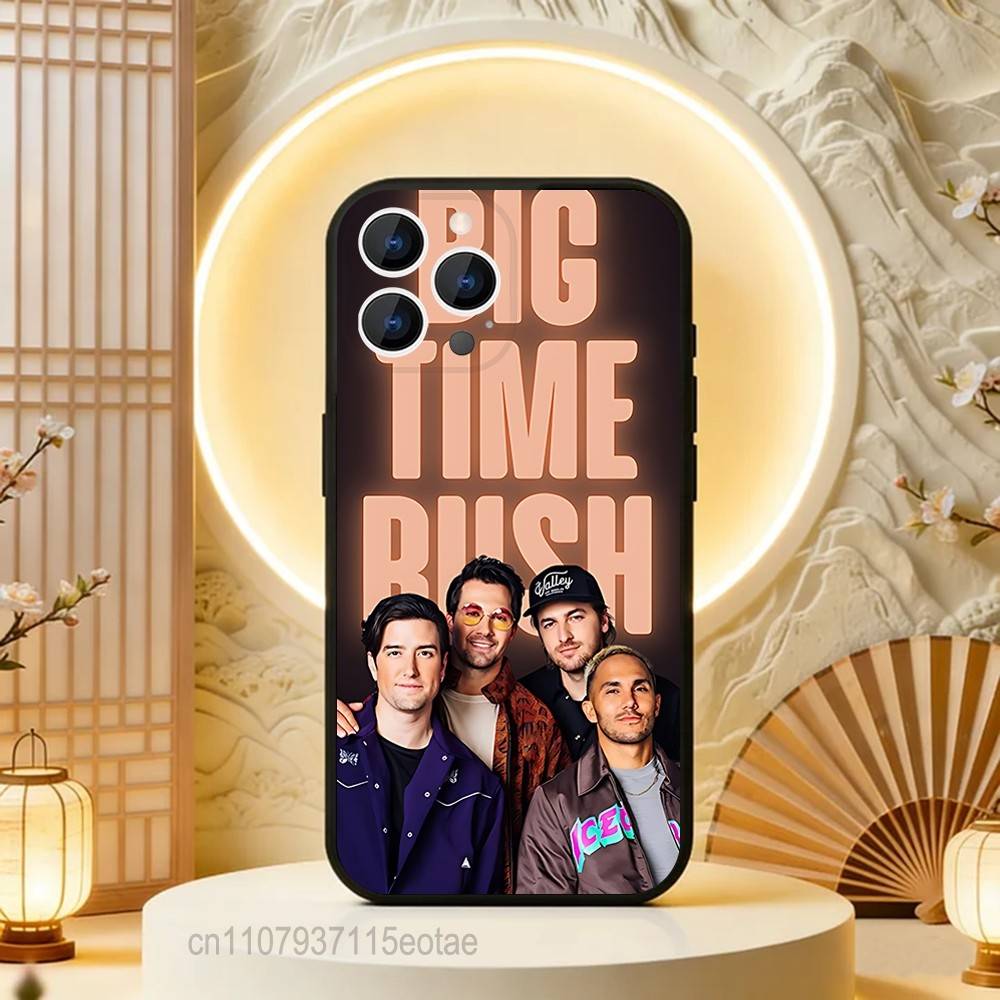 Чехол для телефона с изображением музыкальной группы Big Time R-Rush Для iPhone 17,16,15,14,13,12,11,Pro,Max,Plus,E,Air,Mini Защитный Черный Чехол