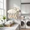 Expandable Folding Drying Rack Suction Cup Hanging Clothes Stand Baby Clothes Hanger  Home Use