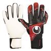 Uhlsport Матчевые футбольные вратарские перчатки Powerline Absolute Grip Half Negative 1011307 01 9 Черный x Красный x Белый
