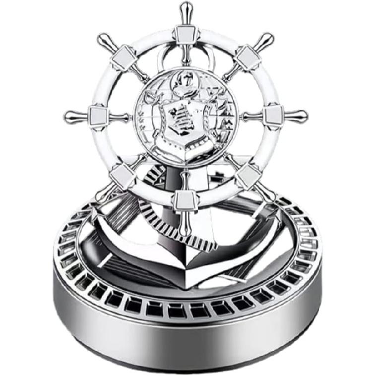 1 Автомобильный ароматизатор воздуха на солнечной энергии, вращающийся, для рулевого управления, автомобильный освежитель воздуха, подходит для автомобилей, может