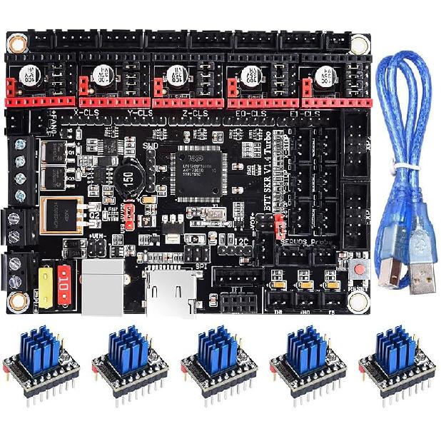 BIGTREETECH SKR V1.4 Turbo 32-битная плата управления DIY для большинства FDM 3D-принтеров, материнская плата, совместима с сенсорным экраном серии TFT / 12864LCD, поддержка