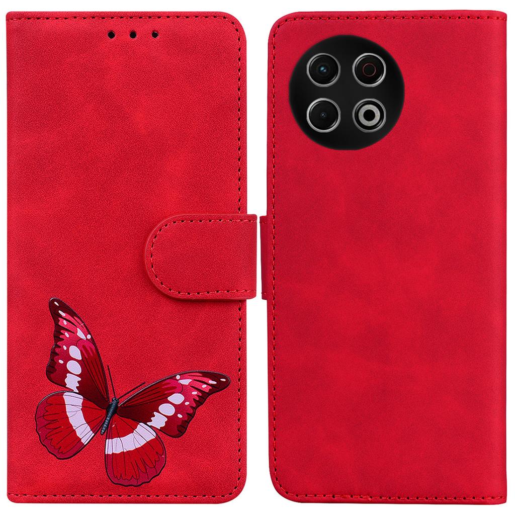 For TECNO Spark 30 Pro 4G Stand Case PU Leather Phone Cover Butterfly Printed