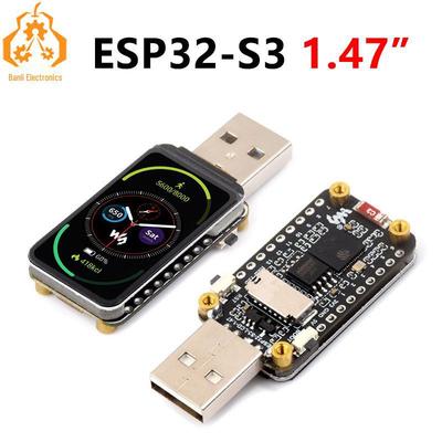 Плата разработчика ESP32-S3 с 1,47-дюймовым ЖК-дисплеем, LVGL, USB и слотом для SD-карт