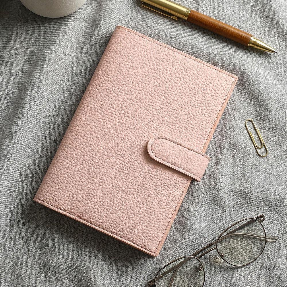 Exquisite Portable Notebook Litchi Leather Work Notepad Creative Subject Notebook Office