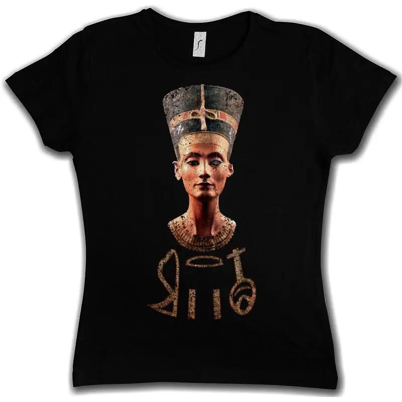 NEFERTITI VINTAGE Женская футболка Египетский Фараон Нефертити Эхнатон Египет Мумия