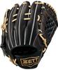 ZETT Neo Status Youth Softball Glove for Second and B Size BJGB70520N Shortstop, Black/Pastel (1932), L,