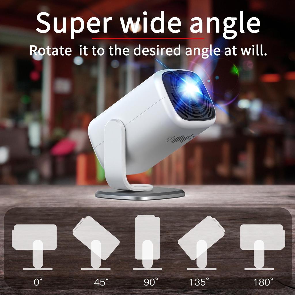 Портативный проектор YL05A HY300: Поддержка Android Smart 1080P и 4K