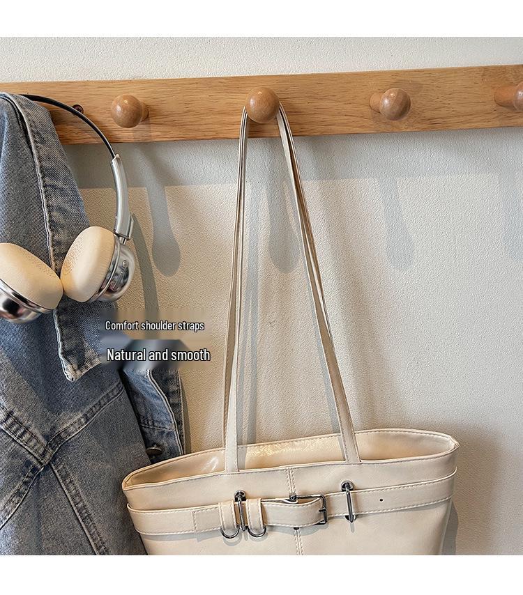 Женская ретро-сумка-тоут большой вместимости - Осень/Зима 2025 Универсальная сумка на плечо и подмышку для моды и поездок на работу