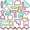 5/10/20PCS Wacky Track Snap and Click Fidget Antistress Chain Anxiety Stress Relief Sensory Toy ADHD Kids Adults Antiestrés Juguetes