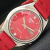 Б/У винтажные мужские часы SEIKO 5 AUTOMATIC 7009A из Японии с красным циферблатом a434570-2 R121-a434570