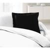 LOVELY HOME Set of 2 Pillowcases 100% Cotton 63x63 Cm - Black