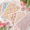 Бумага с водным переносом для глины для DIY-серьг из глины, Цветочный лист для переноса на глину, Бумага с цветами для керамической эмали, Декаль