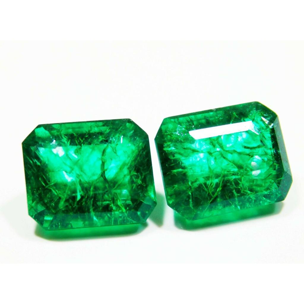 Natural Green Emerald Loose Gemstone 16 ct Emerald Cut for Jewelry Making and Gem Collections