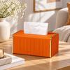 Exquisite Leather Tissue Container Modern Paper Storage Case Home Decor Tissue Box  Bathroom