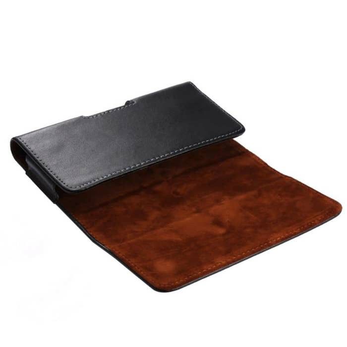 Pour Tecno Spark 10C (2023) Étui Ceinture Cuir Véritable Clip Horizontal - Noir