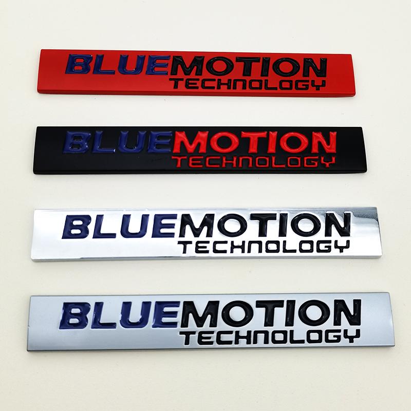3D Metal JK29 Logo Bluemotion Emblem Car Front Grill Badge Rear Trunk Sticker for VW Blue Motion Sticker Accessories