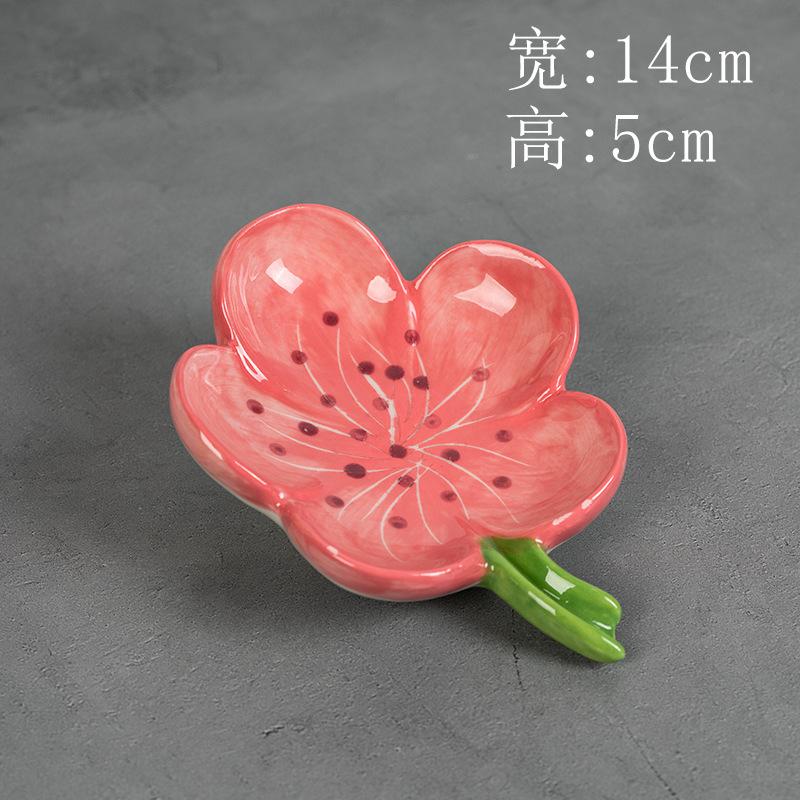 Керамическая мыльница в форме цветка, сливная мыльница для ванной комнаты, держатель для мыла для душа, тарелка для хранения губки, принадлежности для ванной комнаты