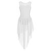 Lyrical Modern Dance Dresses for Kids Girls Sleeveless Tank Dress Ballet Dance Leotard Dress Dancewear
