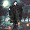 Halloween Hanging Skull Ghost Scary Grim Reaper Skeleton Decoration for Outside Yard Porch Haunted House Party Decor