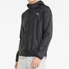 Puma Solid Color Logo Sport Casual Woven Hooded Jacket Men Jackets Black 521684-01