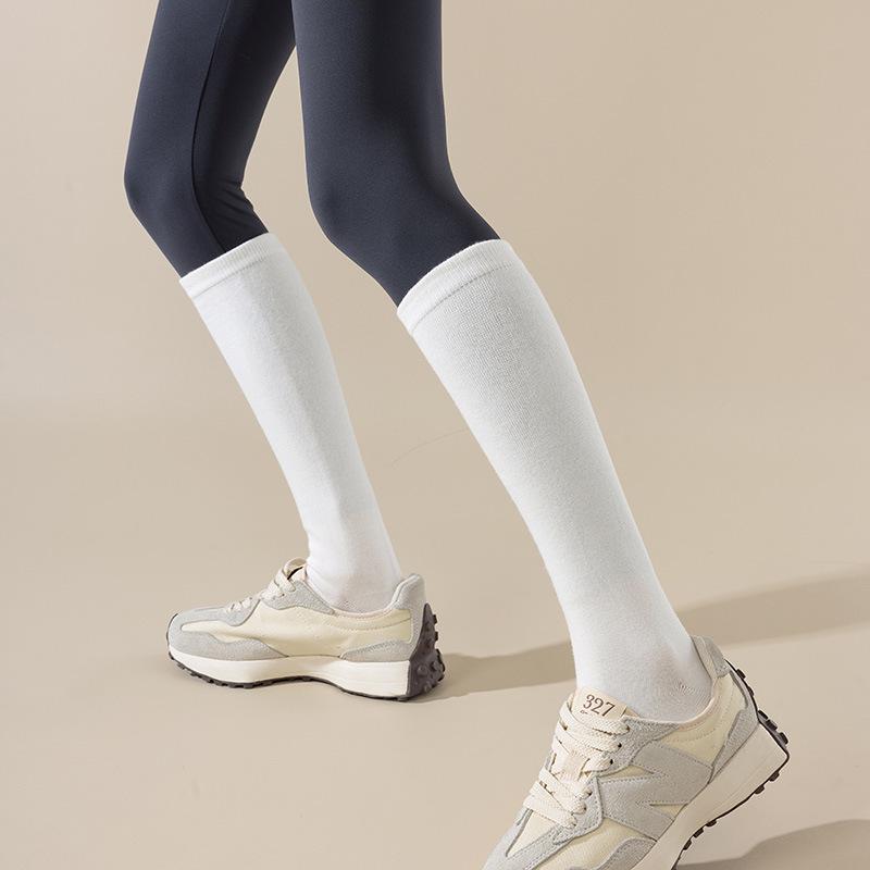 Extra Large Plus Size Men's Cotton Mid-Calf Socks for Middle-Aged & Elderly, Black (Sizes 45-48)