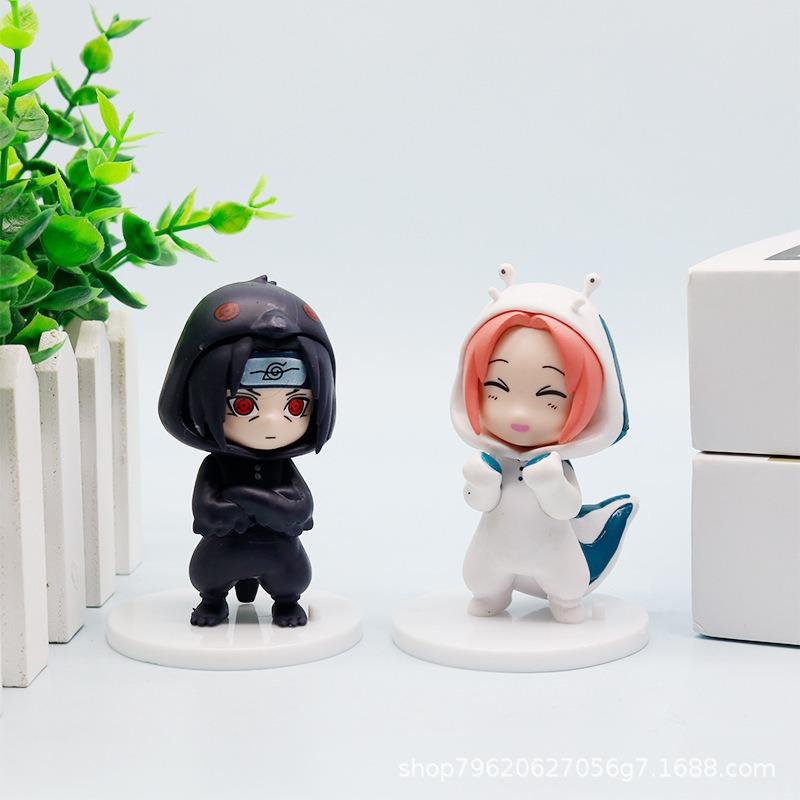 Новая серия пижам Naruto Bnfigureq, слепой бокс, фигурка-модель Саске Какаши, настольные украшения, рождественский подарок, игрушка
