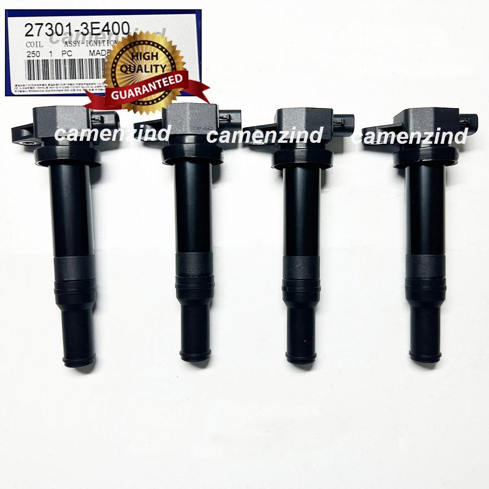 4PCS 27301-3E400 UF558 273013E400 5C1624 Ignition Coil For 2006-2010 H-yundai Santa Fe For K-ia Optima Rondo 2.7L V6