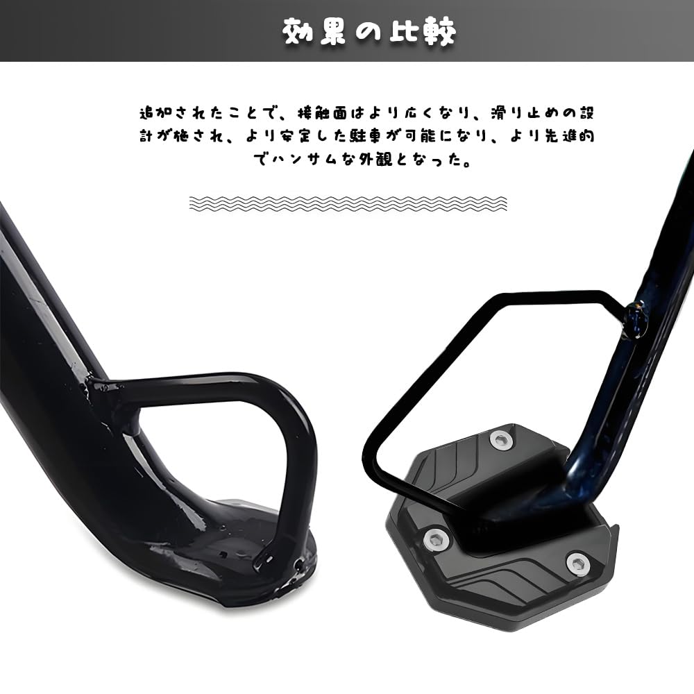 YUHENGCT Универсальная подножка для мотоцикла из сплава, противоскользящая удлинительная подставка, боковая подножка