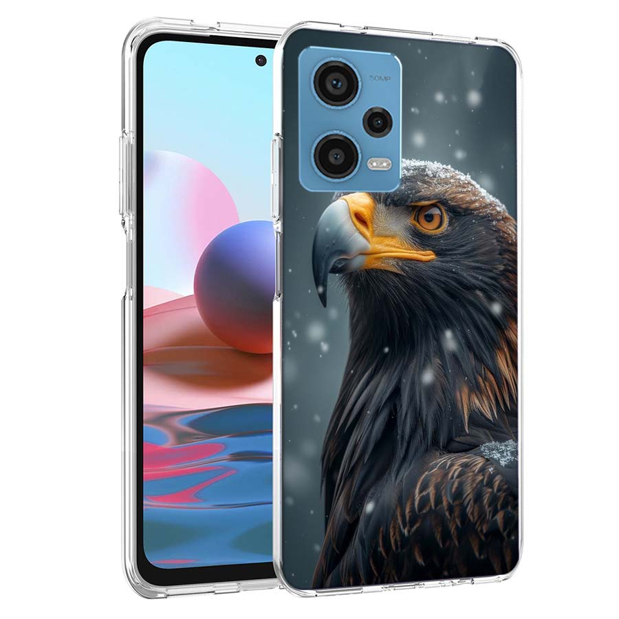 Majestic Eagle Gaze Phone Case For Redmi Note 13 12 14 15 Pro Plus 13R 11 11T 11E 11S 10 Pro 10S 9 9S Cover Cell Clear TPU Capa