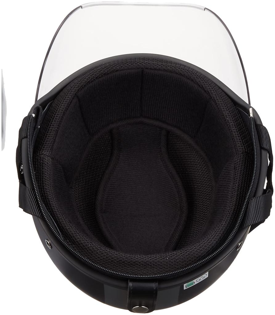 TNK Kogyo Speed Pit Helmet Half Mud FREE 51103 SQ-32 Black/Gunmetal (58-59cm)